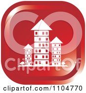Poster, Art Print Of Red Investment Property Apartment Building Icon