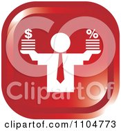 Clipart Red Business Man Finance Icon Royalty Free Vector Illustration