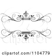 Clipart Ornate Black Swirl And Crown Wedding Frame Royalty Free Vector Illustration by Lal Perera #COLLC1104779-0106