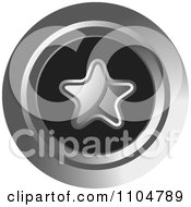 Clipart Chrome Round Star Icon Royalty Free Vector Illustration