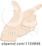 Clipart Hand Forming A Pistol Royalty Free Vector Illustration