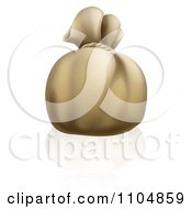 Clipart 3d Bank Money Bag Sack Royalty Free Vector Illustration