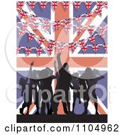 Silhoutted Dancers With Buntings And A Union Jack Flag