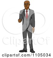 Poster, Art Print Of Happy White Businessman Holding Out His Knuckles