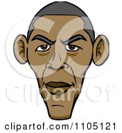 Poster, Art Print Of Caricature Of Barack Obamas Face