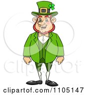 Poster, Art Print Of Happy Chubby St Patricks Day Leprechaun