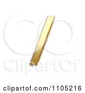 3d Gold Solidus Clipart Royalty Free Vector Illustration