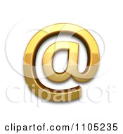 3d Gold Commercial At Clipart Royalty Free Vector Illustration
