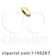 3d Gold Grave Accent Clipart Royalty Free Vector Illustration
