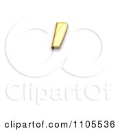 3d Gold Modifier Letter Apostrophe Clipart Royalty Free CGI Illustration