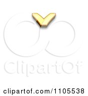 3d Gold Caron Clipart Royalty Free CGI Illustration