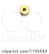 3d Gold Ring Above Clipart Royalty Free CGI Illustration