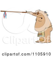 Poster, Art Print Of Native American Man Using A Dart Blowgun