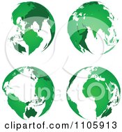 Poster, Art Print Of Green Globes