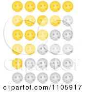 Poster, Art Print Of Cheese Ball Rating Design Elements