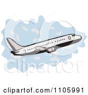 Poster, Art Print Of Jumbo Jet Commercial Airliner Plane Ascending