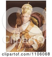Poster, Art Print Of Portrait Of Pope Leo Xiii Sitting In A Chair