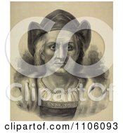 Poster, Art Print Of Portrait Of Christopher Columbus Facing Front And Wearing A Hat