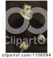 Poster, Art Print Of Portrait Of Christopher Columbus Seated In A Chair With His Body Slightly To The Right And His Head Looking Towards The Viewer