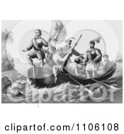 Poster, Art Print Of The Landing Of Columbus At San Salvador