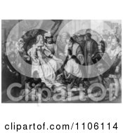 Poster, Art Print Of Christopher Columbus Kneeling In Front Of Queen Isabella I - Bla