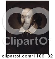 Sepia Portrait Of William Shakespeare Royalty Free Historical Stock Illustration by JVPD