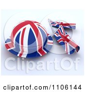 Poster, Art Print Of 3d Union Jack Jubilee Hat And Small Flags