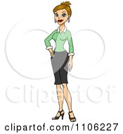 Poster, Art Print Of Proud Professional Blond Business Woman Posing