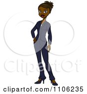 Poster, Art Print Of Proud Professional Black Business Woman Posing