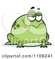 Poster, Art Print Of Chubby Drunk Or Sick Frog