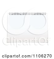 Clipart Spiral Bound Notepad With Blank Pages Royalty Free Vector Illustration