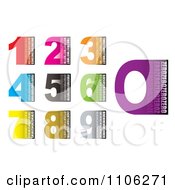 Poster, Art Print Of Colorful Blocky Numbers With Text