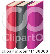 Poster, Art Print Of Pink Black And Purple Literature Books