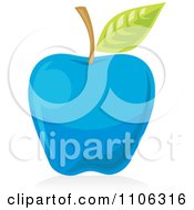Poster, Art Print Of Blue Apple Icon