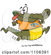 Poster, Art Print Of Jogging Alligator