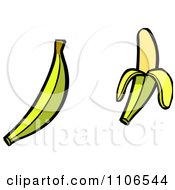 Clipart Bananas Royalty Free Vector Illustration by Cartoon Solutions