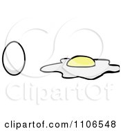 Clipart Hard Boiled And Fried Eggs Royalty Free Vector Illustration