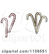 Clipart Candy Canes Royalty Free Vector Illustration by Cartoon Solutions