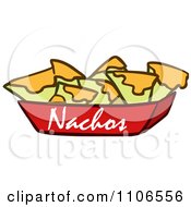 Tray Of Nachos And Cheese