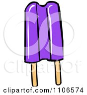 Clipart Grape Popsicle Royalty Free Vector Illustration