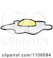 Clipart Sunny Side Up Egg Royalty Free Vector Illustration