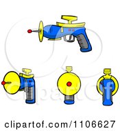 Clipart Ray Space Guns Royalty Free Vector Illustration