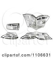 Clipart Newspapers Royalty Free Vector Illustration