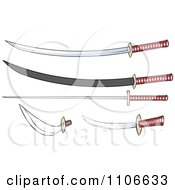 Clipart Swords And Daggers Royalty Free Vector Illustration