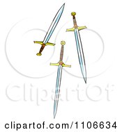 Poster, Art Print Of Jeweled Swords