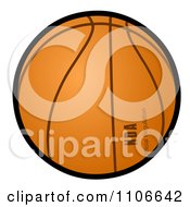 Clipart Basketball With Text Royalty Free Vector Illustration