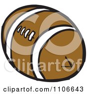 Clipart Football Royalty Free Vector Illustration by Cartoon Solutions