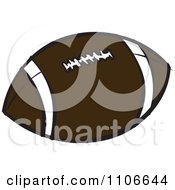 Clipart American Football Royalty Free Vector Illustration by Cartoon Solutions