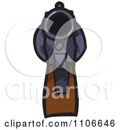 Clipart Pistol Royalty Free Vector Illustration by Cartoon Solutions