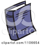 Clipart Text Book Royalty Free Vector Illustration by Cartoon Solutions